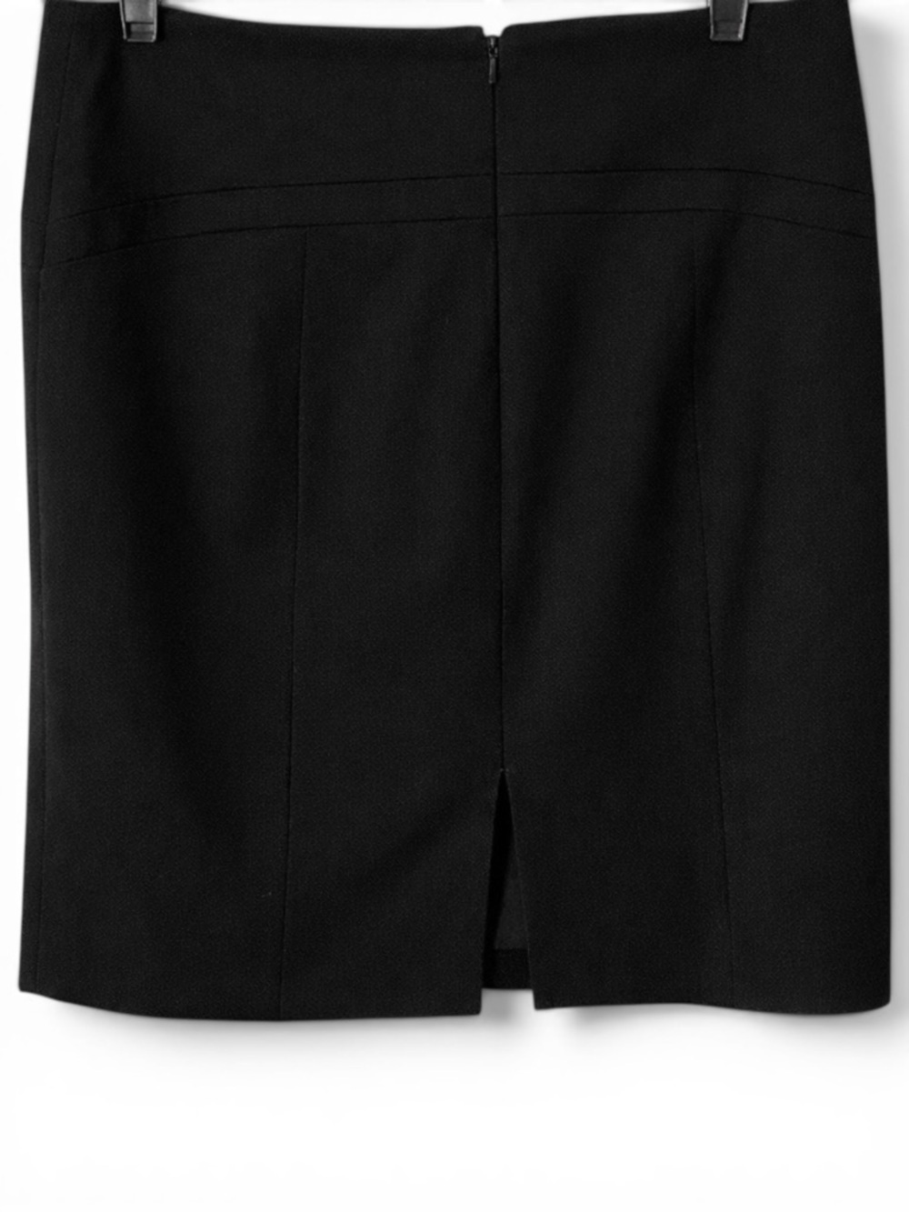 Express Black Pencil Skirt Career Office Workwear Stretch Lined Knee Length 6 - Picture 2 of 4